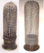 Lilor radiator original mantle and new steel mesh mantle.jpg