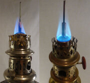 Dechamps burner Bunsen flames.jpg